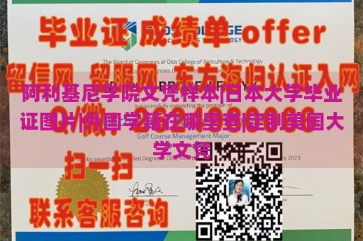 阿利基尼学院文凭样本|日本大学毕业证图片|外国学籍在哪里查|定制美国大学文凭