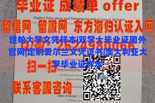 坦帕大学文凭样本|双学士毕业证国外官网|定制爱尔兰文凭证书|澳大利亚大学毕业证样本